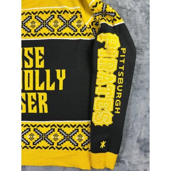 Pittsburgh Pirates Raise The Jolly Roger Ugly Christmas Sweater XL MLB‎ Klew - Picture 6 of 14